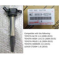 ORIGINAL TOYOTA GENUINE IGNITION PLUG COIL ALTIS/WISH 90919-02258