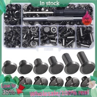 Chicago Screw Leather Rivets Assorted Screw Rivets M5 Chicago Binding Screws for Decorating PU Craft