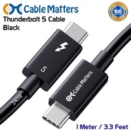 Cable Matters Thunderbolt 5 Cable with up to 120Gbps Bandwidth Boost and 240W Charging 1 Meter 3.3 f