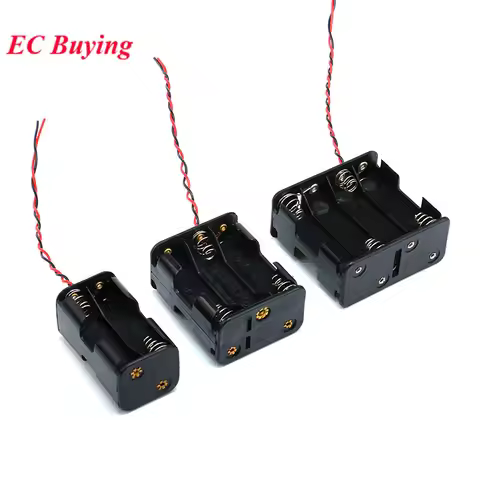 AA Battery Holder Case Box Double-sided 4AA 6AA 8AA Slots DIY Battery Case 6V/9V/12V
