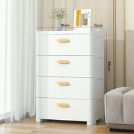 MILE Bedroom Clothes Storage Drawer Cabinet Wardrobe Almari Baju Modern Style Bedside Storage Cabine