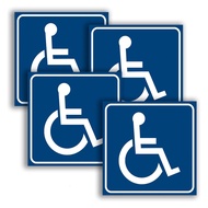 lengyou Tamper-proof Stickers Disability Stickers Accessible Mobility Stickers Waterproof Scratch Resistant Uv Resistant Disabled Wheelchair Signs Ideal