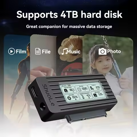 ShuoLe USB C to SATA Adapter Cable USB3.2 Gen1 to SATA Converter-L07A