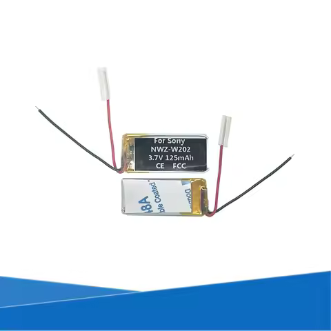 125mAh SHB800 401224 Battery For Sony Walkman NWZ-W262 NWZ-W202 NWZ-W252 MP3/4
