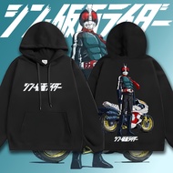 ใหม่ เสื้อฮู้ด Kamen RIDER SHIN ผ้าCotton 100% Men's Hoodie ใส่ได้ ทั้ง ชาย ใส่สบาย ไม่หด ไม่ย้ [ I 