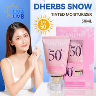 DHerbs Snow Sunscreen SPF50+ PA++++ Tinted Moisturizer Tone Up Deep Hydrating Anti-Aging Glowing Sun