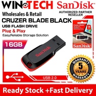 SANDISK Pendrive 8GB/16GB/32GB/64GB Cruzer Blade Flash Drive USB 2.0