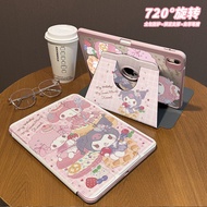 Dew Standard 720°Rotating iPad Protective Case Suitable for 2021 Flat Case Anti-Bending air5 Cartoon