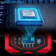 REDFACEVINTAGE Automatic Car Battery Charger Lead Acid Battery Repair Car Battery Charger Digital LC