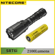 NITECORE SRT6i Rechargable One Hand Flashlight 2100Lumens Max Beam Distance 510 Meters With 21700 50