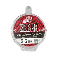 台灣 JiNDO Lure ZEBRA 斑馬 極柔軟 碳纖線 隱形線 前導線 母線 抗UV 耐磨 路亞 釣魚 日本製  0.26mm x 50m  2.5號  1捲
