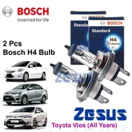 2 Pcs x Mentol Lampu  Bosch  Headlamp Bulb H4 12v -Toyota Vios NCP150 NCP93 NCP42( Non-projector)