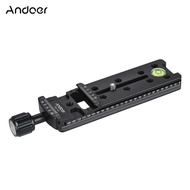 Andoer FNR-200 200mm Quick Release Plate Tripod Nodal Slide Tripod Rail Quick Release Plate Clamp Ad