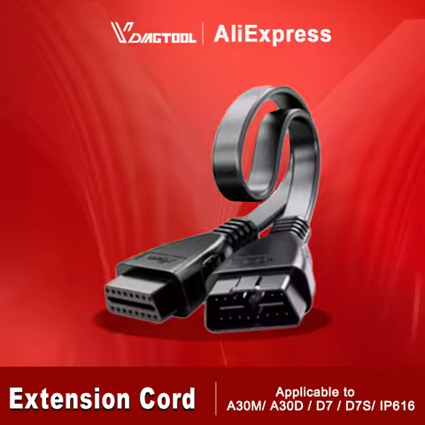 XTOOL OBD2 Extension Cable 16Pin Male To 16Pin Female OBD2 Scanner Connector Cable For A30D/ A30M /