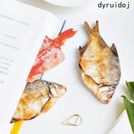 DYRUIDOJ Simulation Fish Meat Sticky Notes Notepad 50pcs Creative Food Series Novelty for Home Offic