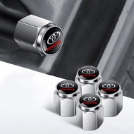 4pcs Sport Styling Car Tire Air Cap Screw-on Cylindrical Wheel Tyre Valve Cap For Toyota Agya Fortun