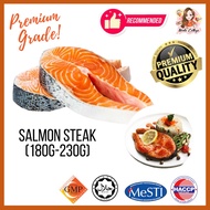 Premium Atlantic Salmon Steak/With Bones Salmon/Norway Salmon Steak 1kg