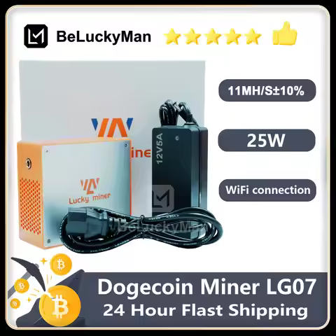 New Lucky miner LG07 DOGE miner, LTC miner 11MH/S 25W 2.4GWiFi silent miner machine lottery miner Sc