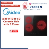 Midea MBI-IHT341-SG Ceramic Hob with 3 Zones