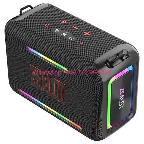 Portable Party Speaker 120W Power Large Battery Wireless Speaker Strong Bass Outdoor ZEALOT Speaker 