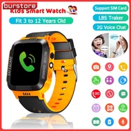 burstore Smart Watch For Kids Boys Girls Smartwatch Phone With Waterproof GPS Tracker Voice Chat SOS Call Camera Games Alarm Clock Anti Lost Games Touch Screen Watch Children Students Birthday Gifts