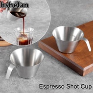 HSHELAN Espresso Shot Cup, 100ml Stainless Steel Espresso Measuring Cup, Accessories Universal 304 Coffee Measuring Glass