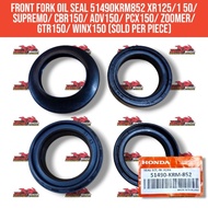 Front Fork Oil Seal 51490krm852 gtr150/winx/ Supr/ CBR150/ ADV150/ PCX150/ Zoomer/ GTR150/ winx150