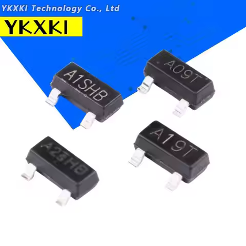 50PCS AO3400 A09T AO3401 A19T SI2301 A1SHB SI2302 A2SHB SOT-23 SMD Field Effect Transistor N-Channel