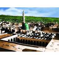 Magnet Peti Ais Dari Madinah - 2 Gambar Dalam 1 Magnet -  Madinah Lama & Baru