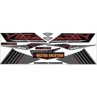 STRIPE STICKER COVERSET YAMAHA Y16ZR 115 BATMAN DESIGN BLACK RED BLUE PURPLE UV PRINTING (MATTE SURFACE / KASAR)