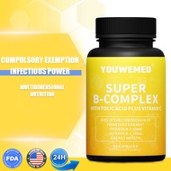 Vitamin B Complex, Supports brain cell health & immunity, with B12 Methylcobalamin, B1,B2,B3,B5,B6,B