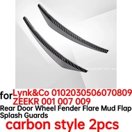 Zeekr 01 02 03 05 06 07 08 09 ZEEKR 001 007 009 แผ่นกันโคลนล้อหลังสำหรับ  อุปกรณ์ตกแต่งภายใน