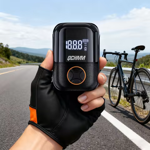 Tiny Pump Mini Bicycle Electric Air Pump, 150 PSI Electric Bicycle Air Pump