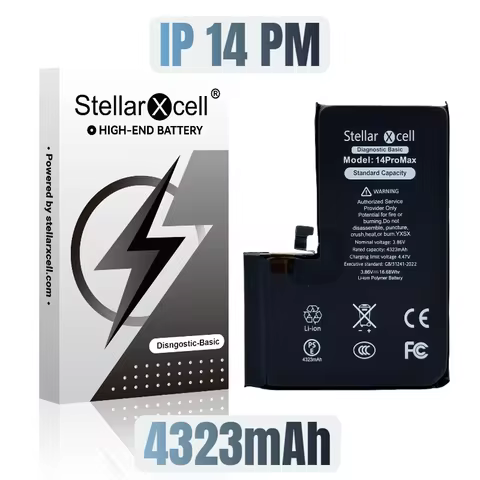 StellarXcell Diagnostic Battery Basic genuine part for iphone 12 13 Pro max 14 Plus 15 rpo with free