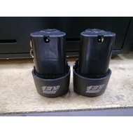 12V Cordless Drill Battery Rechargeable 12V Lithium Li-Ion Battery 2pcs only Rm45