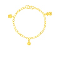 Citigems 916 Gold Bear Anklet