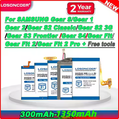 1350mAh EB-BR760A EB-BR760ABE Battery For Samsung Gear S 1 2 S2 Classic S3 Classic S3 Frontier S4 R8