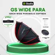 GS Wide Para Parabolic Softbox 120CM Softbox with Grid Bowens Mount Studio Photography Videography L