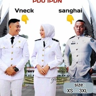 Wq Seragam Pdu Praja Ipdn Putih Pria& Wanita(Bisa Custom Warna&Ukuran)