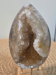 天然瑪瑙水晶恐龍蛋(送底座)