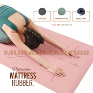 PREMIUM YOGA MAT/ BEAUTIFUL HIGH QUALITY MATT RUBBER MAT YOGA SPORTS MAT/
