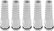 uxcell 5Pcs G1/4" IP68 Cable Gland Waterproof 4-8mm Adjustable Strain Relief Cord Connector Spiral N