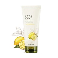 THE  FACE SHOP HERB DAY 365 MASTER BLENDING FACIAL FOAMING CLEANSER LEMON & GRAPEFRUIT