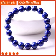 [Vip Item] Natural Blue Lapis Lazuli Stone Bracelet, Compatible with Wood & Fire, Luck, Peace, L66