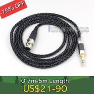 ✡8 Core Silver Plated Black Earphone Cable For AKG K553 MKII MK2 K141 MKII MK2 K240 STUDIO K702 ☠❂
