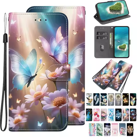 Wallet Flip Leather Case For Realme 8 13 Pro 5G 13 Plus realme 5 5S 6I 5I 7I 8i 12 Lite 4G Cases Mag