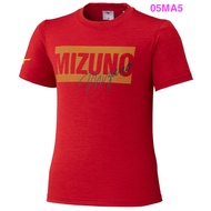 mizuno Jr Children Short-Sleeved T-Shirt Wicking Clothes Sweat-Absorbent Quick-Drying 05MA5 Red 32JA