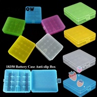 FAYSHOWSG Battery , Anti-slip 4 AA AA 18650 Battery Box,  Coloful Plastic Battery Holder Storage 183