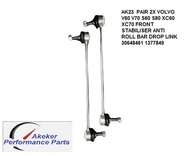 AK23 PAIR 2X VOLVO V60 V70 S60 S80 XC60 XC70 FRONT STABILISER ANTI ROLL BAR DROP LINK 31658608 3064