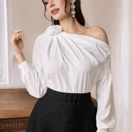 Asymmetrical Flower Top